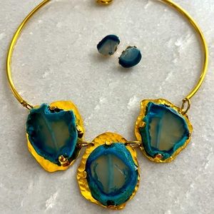 Necklace and earrings